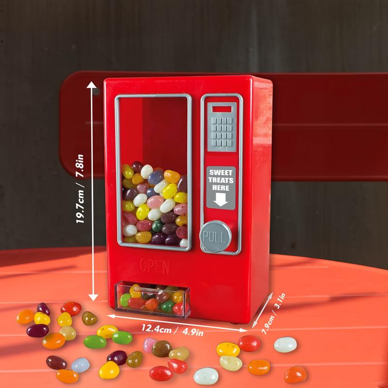 Vintage Mini Candy Vending Machine, Perfect for Chewing Gum, Jelly Beans, Snacks, No Batteries Needed, Ideal Kitchen Accessory Gift