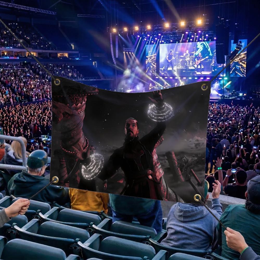 D-Doctor Strange MOVIE Flags Multi Size Atmosphere Flag, Cheerleading Hand Pulled Banner, Portable Outdoor Event Flag & Wall Decor for Sports, Parties, Home and Room Decoration