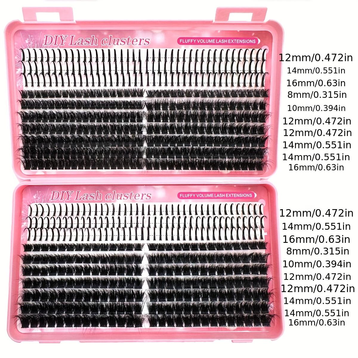 200D/150D/120D/100D/80D/60D/50DUniversal Eyelash Bundles 5-In-1 Set, Long 8-16mm Lashes for DIY Extensions, Perfect for Daily Makeup & Cosplay Events，suitable for daily life&weddings&dates&parties&music festivals&Halloween use, Lashes Clusters Kit