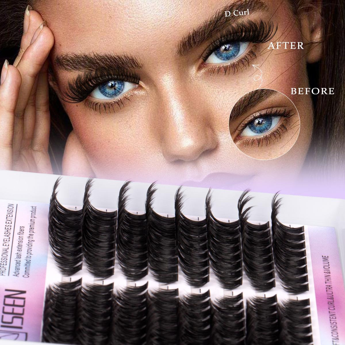 Eyelash Cluster Kit, D Curl Volume Cluster Lashes, Fluffy Eyelash Clusters, Dense Long Curled DIY Lash Extension Set, Multiple Lengths, Includes Bond & Seal, Lash Remover, Tweezers & Brush #GLOBAL PICKS Eyelash Cluster Kit, D Curl Volume Cluster Lashes, Fluffy Eyelash Clusters, Dense Long Curled DIY Lash Extension Set, Multiple Lengths, Includes Bond & Seal, Lash Remover, Tweezers & Brush #GLOBAL PICKS