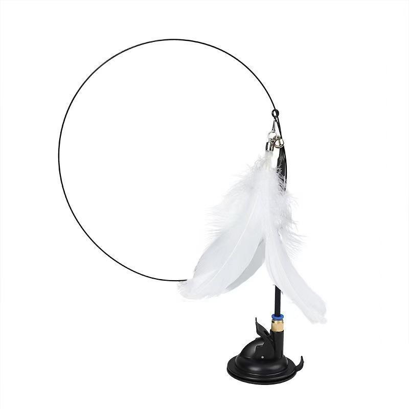 Viral Cat Toy! Suction Cup Feather Wand That Cats Go Crazy For