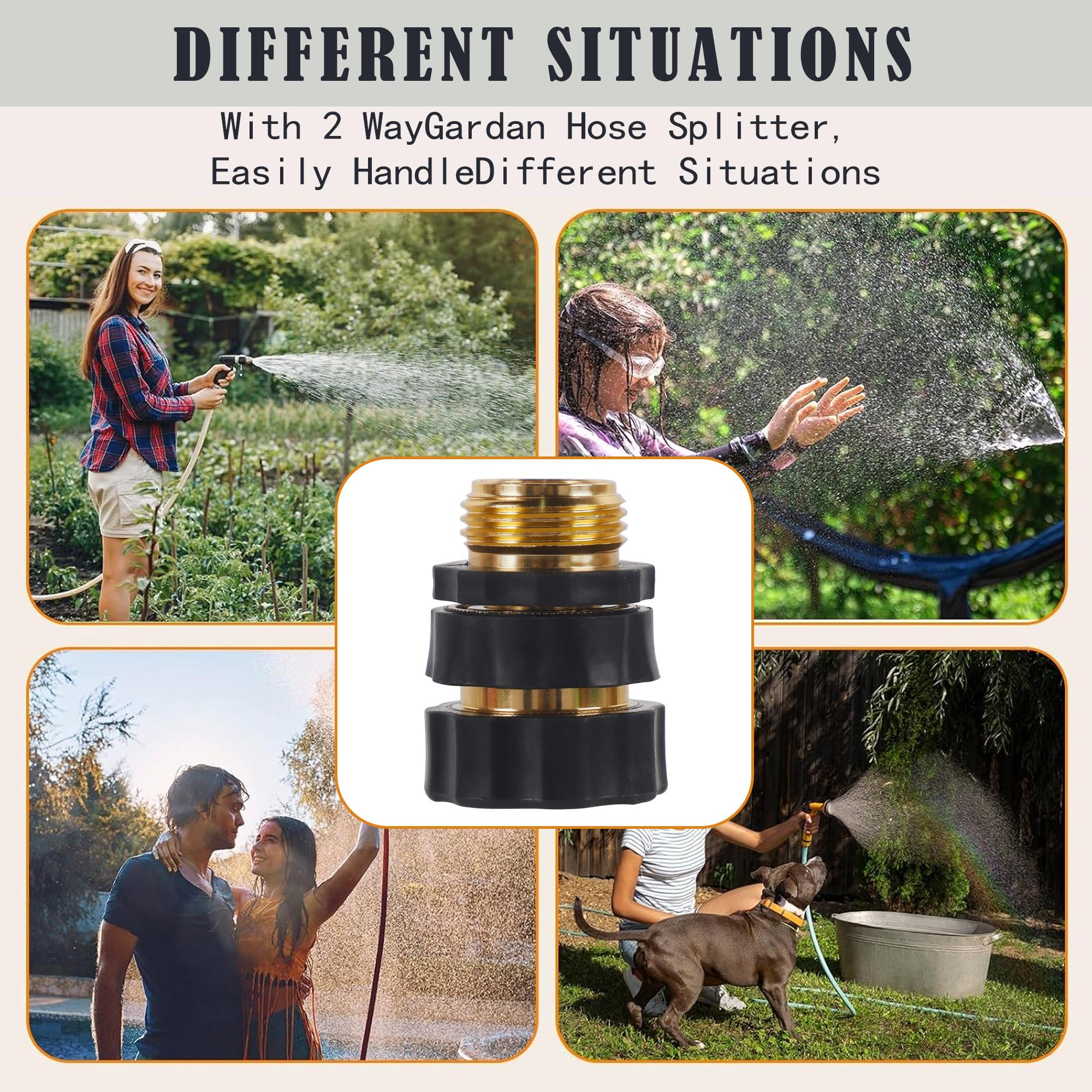 6 Pack / 12 Pack 3/4 Inch Garden Hose Quick Connect, Quick Connect Garden Hose Fittings, Male and Female Water Quick Release Hose Connector