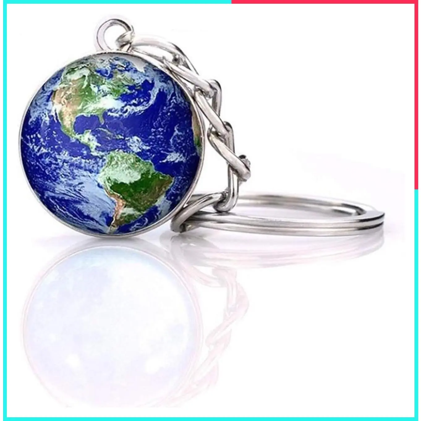 Solar System Planet Keychain Glow in the Dark Pendant Accessory