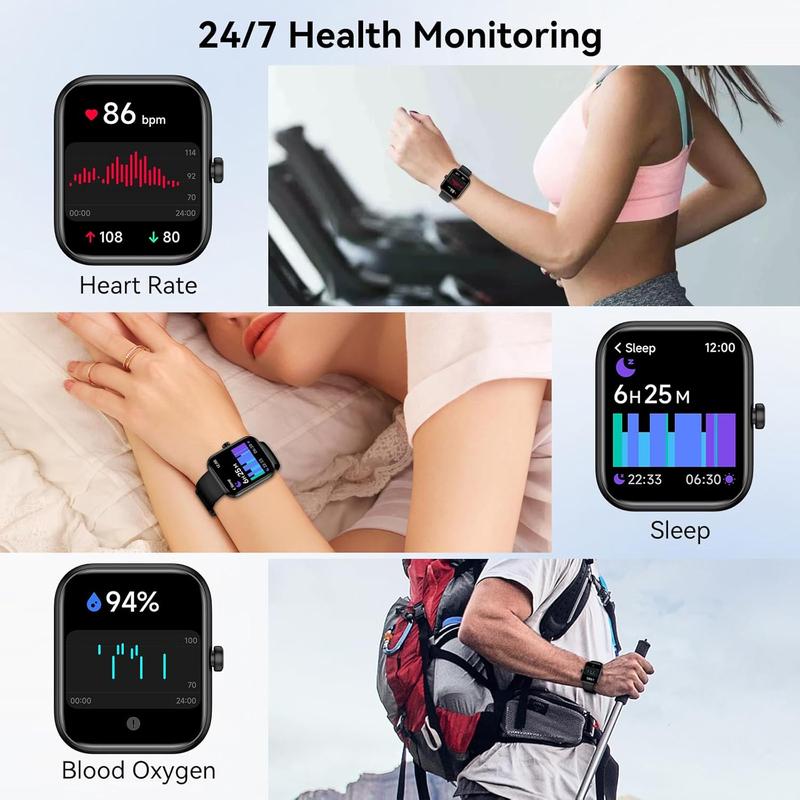 Smart watch, wireless calling/dialing, multi sport mode, call reminder and rejection, SMS reminder, message