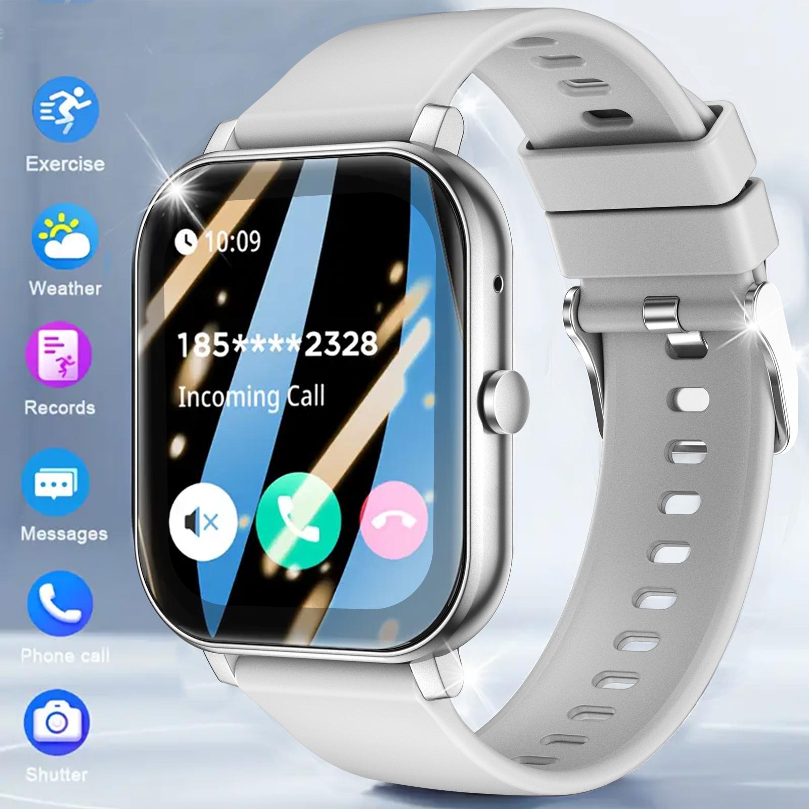Smart Watch with Wireless Calling & Multi-Sport Mode, Call Reminder, Sms Alerts, Compatible with iPhone & Android Devices