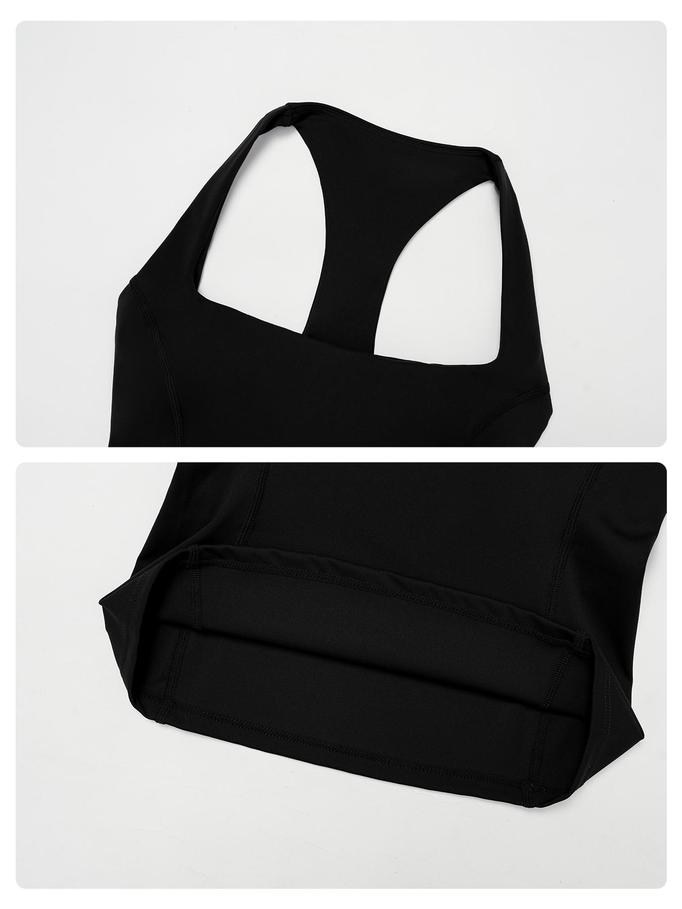 Women's Seamless Yoga Vest, Cross Back Design, Tight-Fitting Sports Tank Top, Sporty Cami Top for Outdoor Running & Fitness Workout Wear