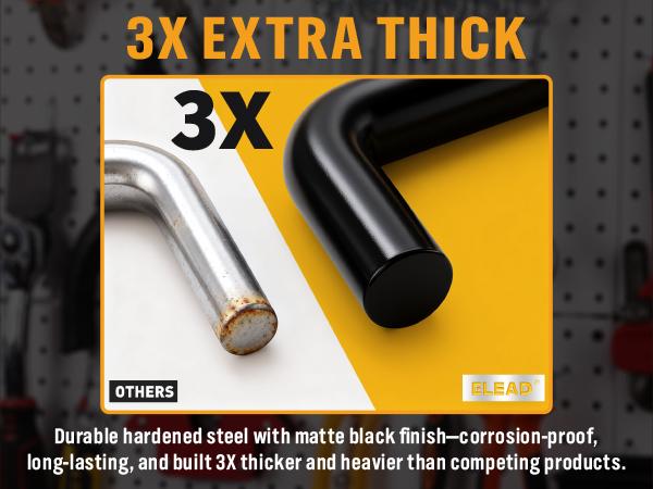 286-Piece Extra Thick Pegboard Hooks Set, 1/4" Heavy Duty Black Peg Board Organizer Accessories with Bins, Metal Pegboard Accessories with Pegs Lock, Peg Board Hooks for Hanging 286-Piece Extra Thick Pegboard Hooks Set, 1/4" Heavy Duty Black Peg Board Organizer Accessories with Bins, Metal Pegboard Accessories with Pegs Lock, Peg Board Hooks for Hanging