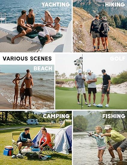 Men's Cargo Shorts Summer Cotton Casual Elastic Waist Short with Pockets for Golf Travel Fishing Hiking Outdoor Work