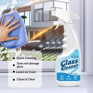 Glass Cleaner Solution for Bathroom Windows, Powerful Stain Remover & Grime Removal, Home Cleaning Essential, Janitorial Use