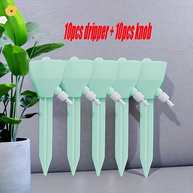 10pcs Automatic Plant Drip Irrigation Set, Automatic Plants Watering, Adjustable Water Flow, Indoor and Garden Plants, Battery-Free Efficient Potting System
