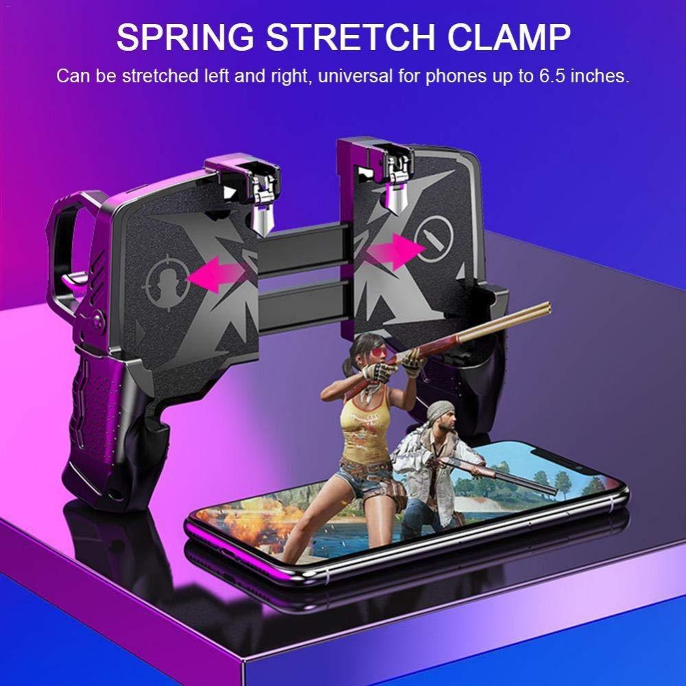 double wireless controller game machine Trigger Free Fire PUBG Controller for Cell Phone Gamepad Joystick Control Mobile Game Pad Pugb Smartphone Command