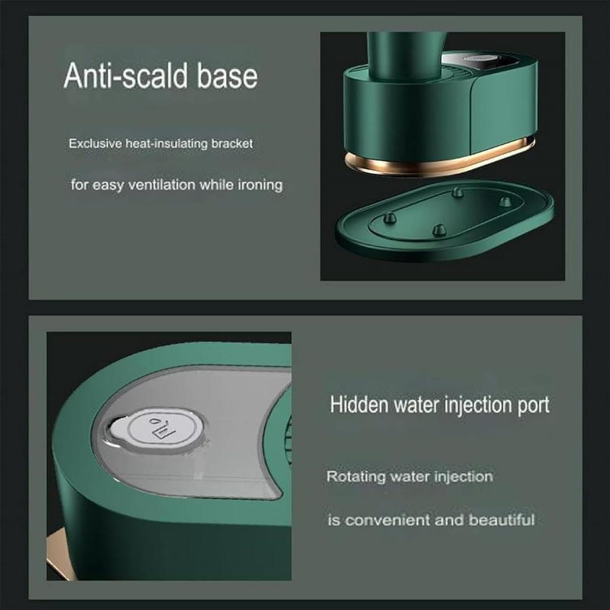 Mini Steamer Travel Iron, Wet and Dry Ironing Clothing Steamers,180° Rotatable,for Travel and Home, Woolen Cloth,Real Silk,Knitted Fabric,Chemical Fiber