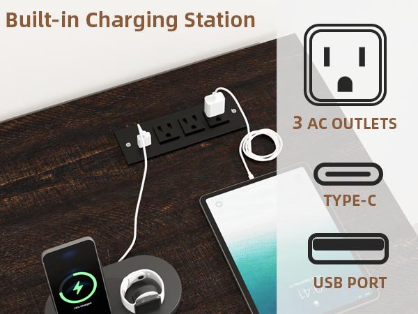 VOWNER 55" Farmhouse Executive Desk, Computer Desk with Drawers and Cabinet, Home Office Desk with Charging Station, Letter/A4 File Drawer, Wood Desk with Storage for Work Study Writing, White VOWNER 55" Farmhouse Executive Desk, Computer Desk with Drawers and Cabinet, Home Office Desk with Charging Station, Letter/A4 File Drawer, Wood Desk with Storage for Work Study Writing, White