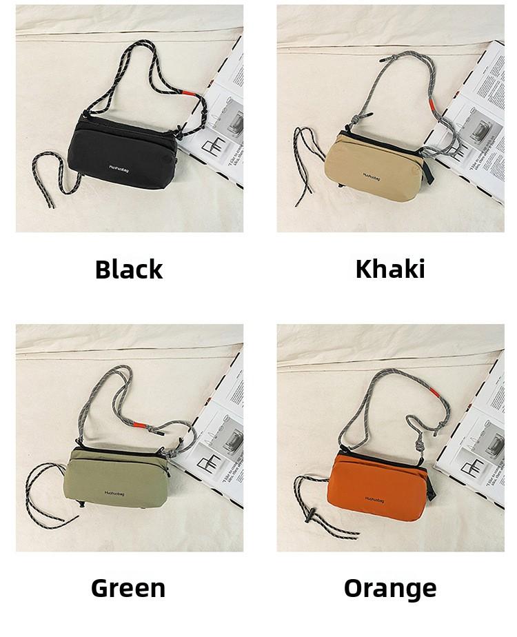Outdoor Nylon Sling Crossbody Bag, Water Bottle Holder Shoulder Purse, Casual Streetwear Hiking Bag for Men & Women outdoorfun