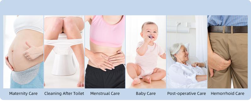 Hibbent Portable Bidet Sprayer and Travel Bidet with Hand Held Bidet Bottle for Personal Cleansing Use Extended Nozzle - Personal Hygiene Care Toilet Bidet Shower/Bathroom Bidet Spray -21.8oz(620ml) Handheld