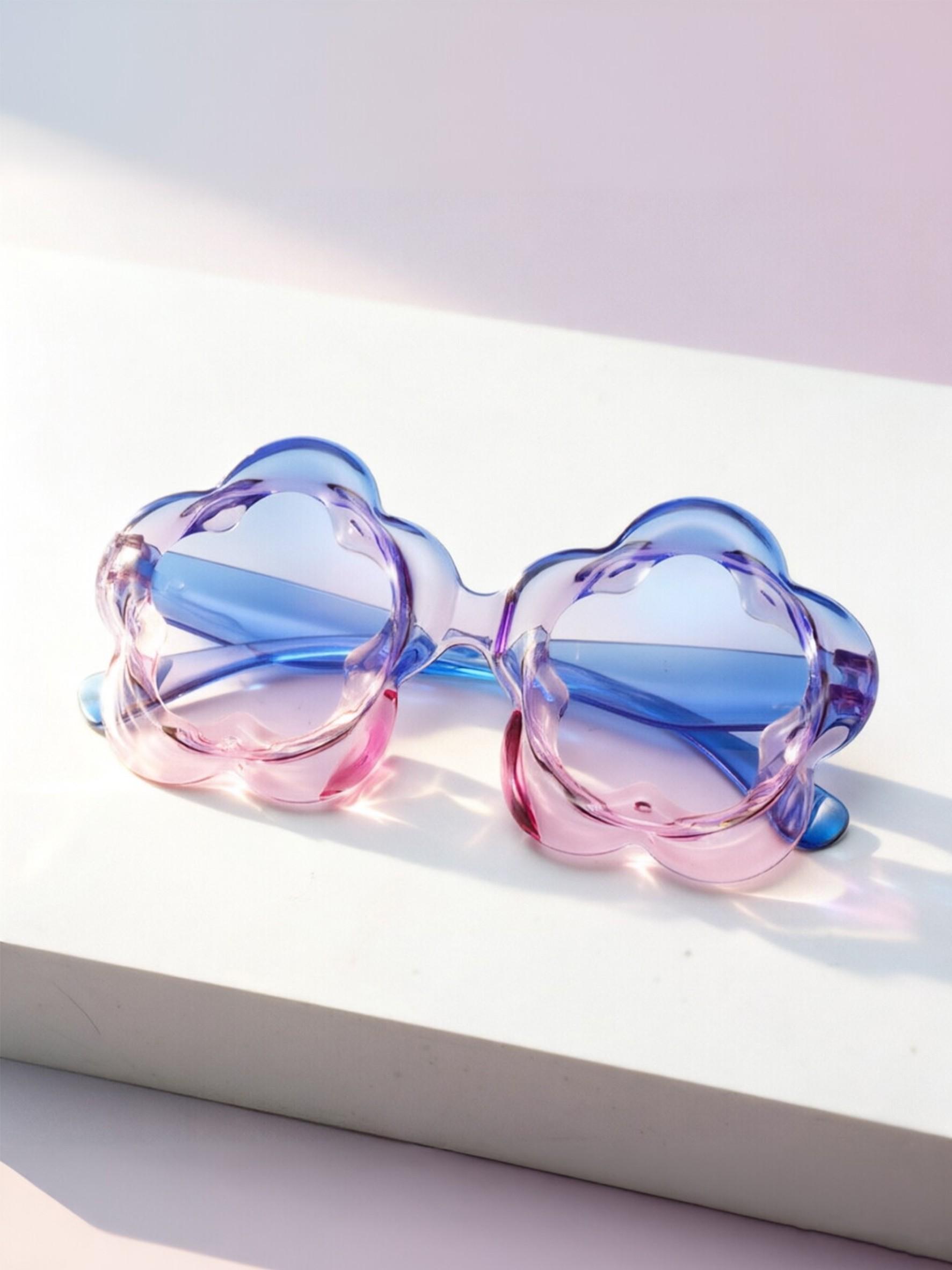 Women's Fashion Sunglasses, Jelly Style Lace Frame, Cute Sweet Beach Vacation, College Party, Perfect Gift for Parties