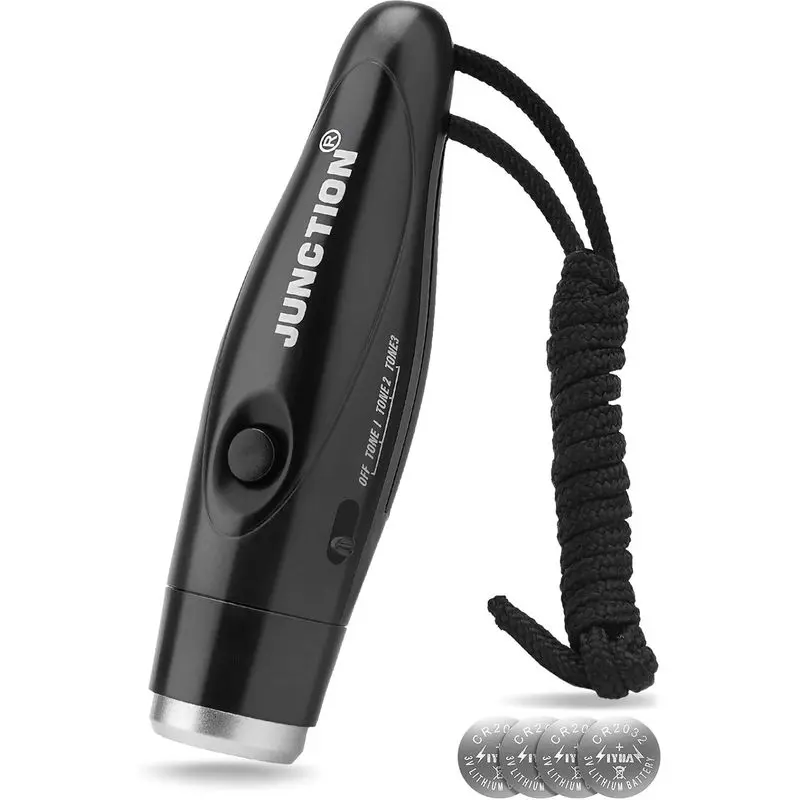 Outdoor activitiesUNIWA Electronic Whistle, Battery Operated Whistle Adjustable 3 Different Loud Whistle Sounds with Laard Handheld Electronic Whistles for Referees Volleyball es Teacher, Soccer Sports Whistle