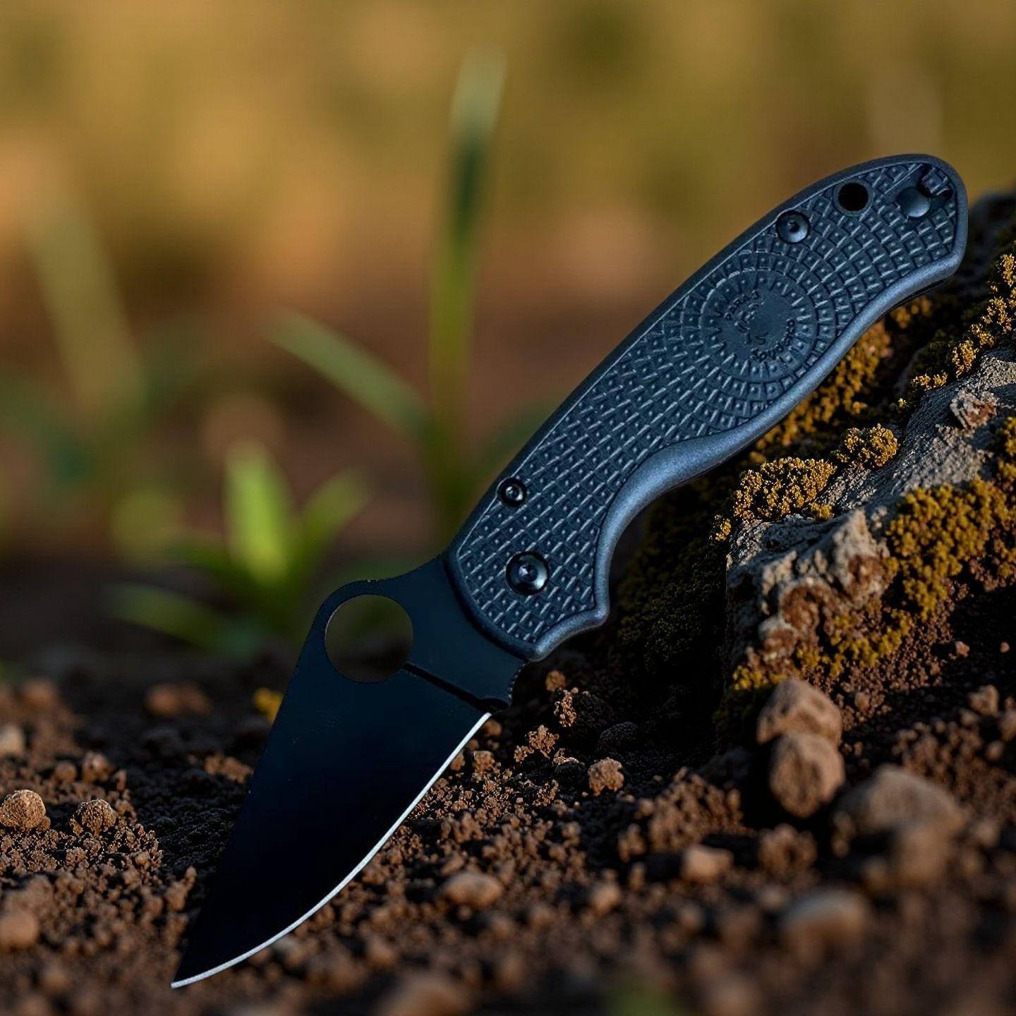 1 C223 folding knife, EDC mini pocket knife, nylon handle for mountaineering, camping, and fishing, portable EDC knife, a perfect gift for Christmas and Halloween