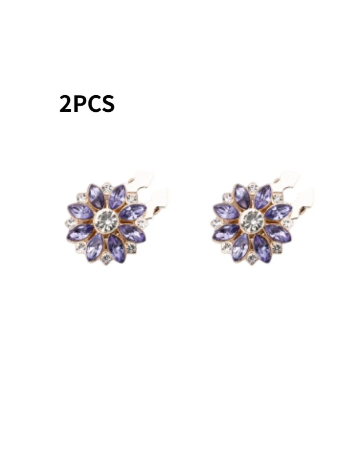 2pcs/Set Faux Pearl Button Covers, Shirts Button Cover Clip On Button Covers Crystal Cufflinks Cover, Flower Brooch, Elegant Brooch, Suitable For Bridal Tuxedo And Wedding Dresses Decoration, Decoration Button Clothing Accessories Gift