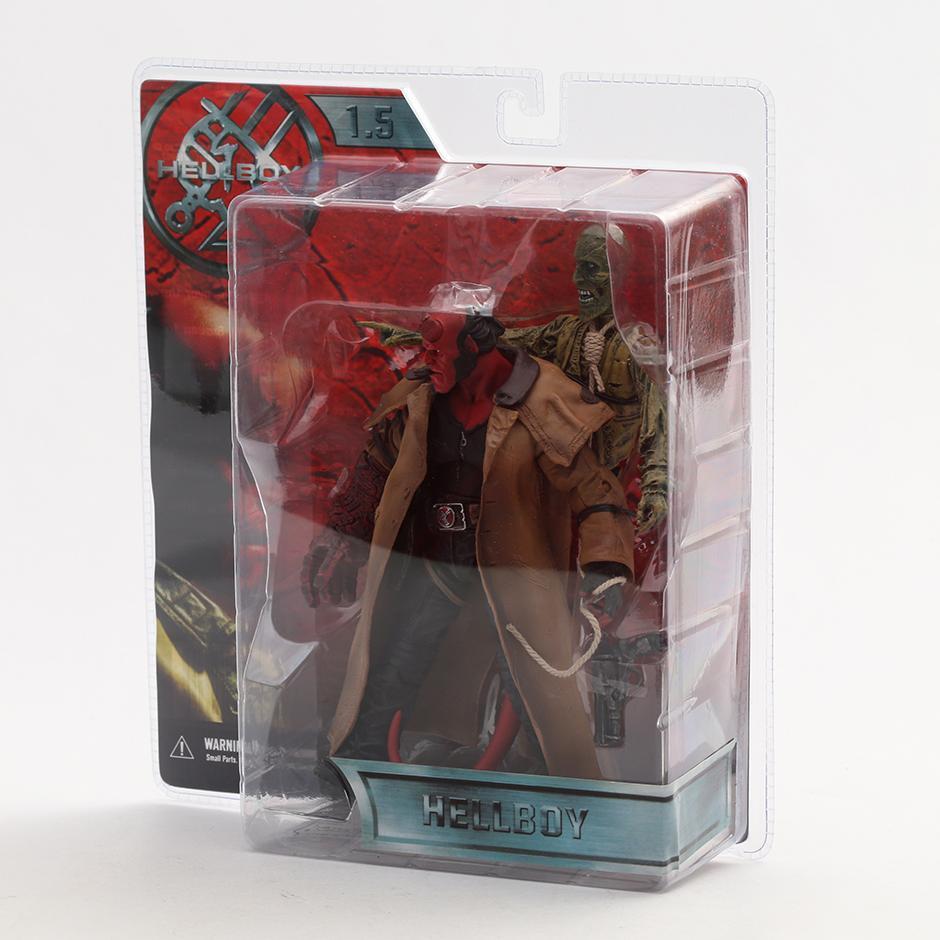 Hellboy Trench Coat Variant Mezco Toys Action Figure Model Gift Collectible Figurine