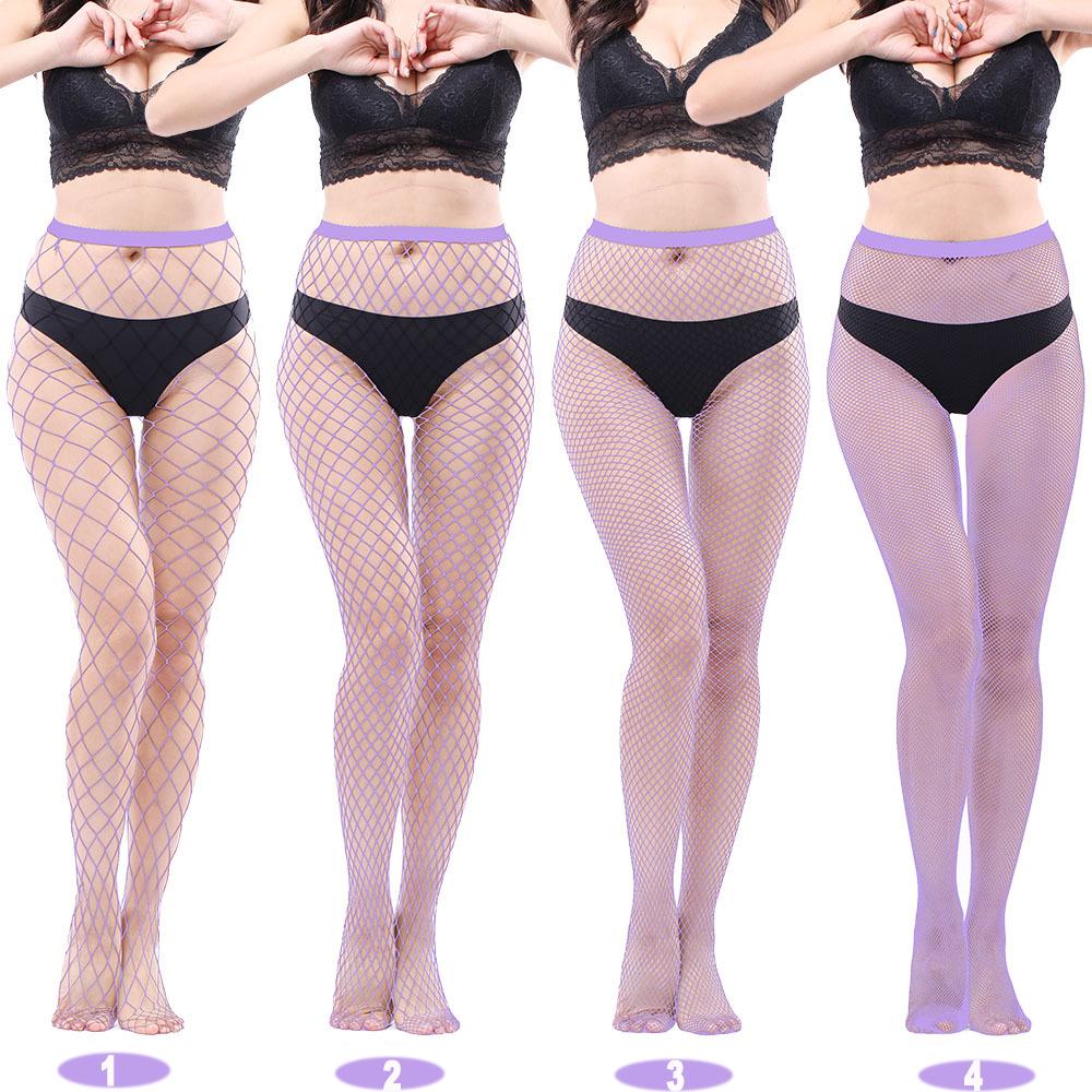 4 Pairs Women Fishnet Tights, Fishnets Net Stockings Pantyhose for Daily Wear, Cosplay, Holiday, Date, Perfect for Layering Fashion