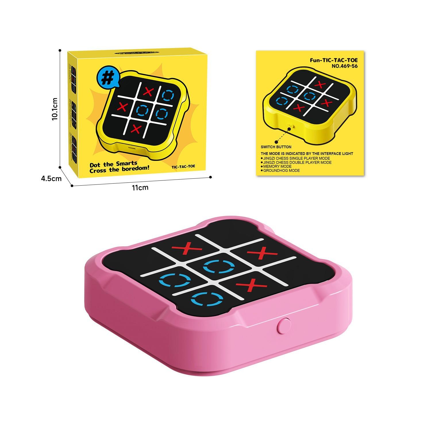 Intelligent Electronic Tic Tac Toe Board | 4-in-1 Multi-Functional Brain Game | Portable Smart Chess Toy for Kids Sensory & Logic Training | Birthday Gift