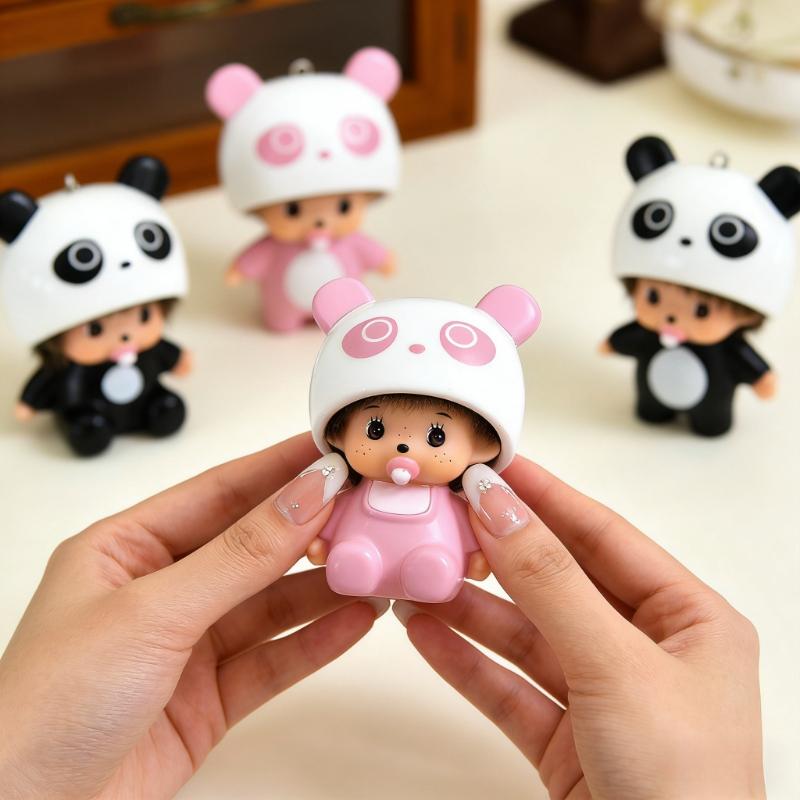 Cute Monkey Keychain, Adorable Monchi Key Ring for Bags, Perfect Day Gift, Fun Accessory for Kids