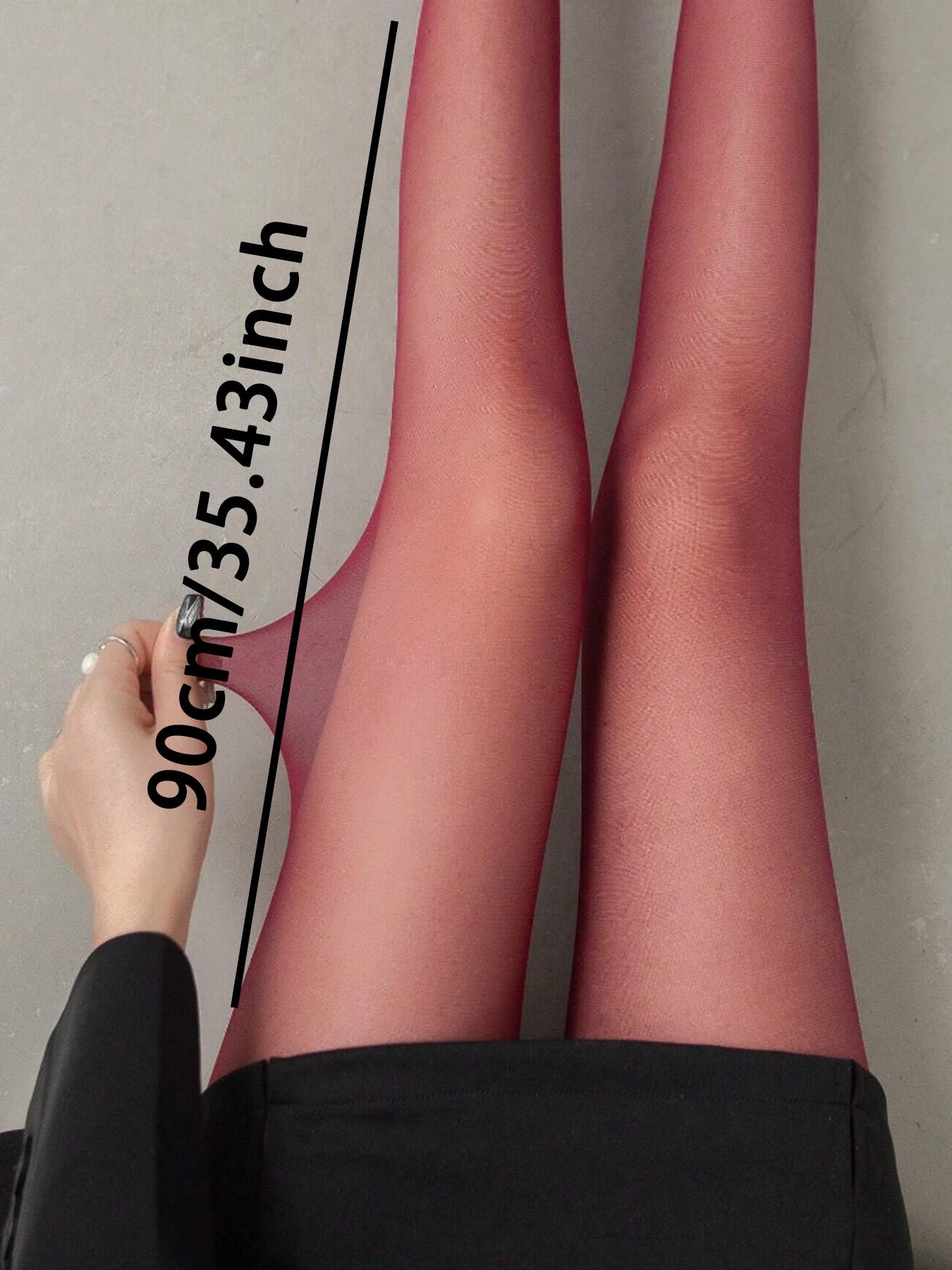 Women's Thin Wine Stockings, Comfortable Tight-Fitting Socks for Daily Wear, 1 Pair Pack, Perfect for Everyday Use, Fitted