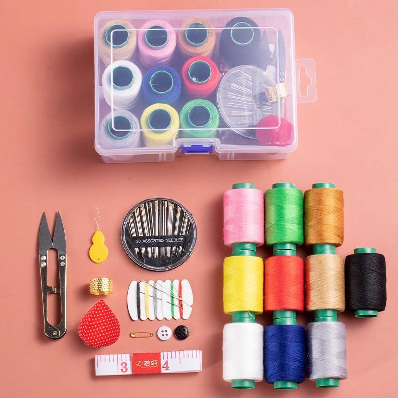 Home Sewing Needle Threader Set, Practical Household Stitch Kit, Portable Dormitory Storage Box, High-Quality Easy-To-Organize Case