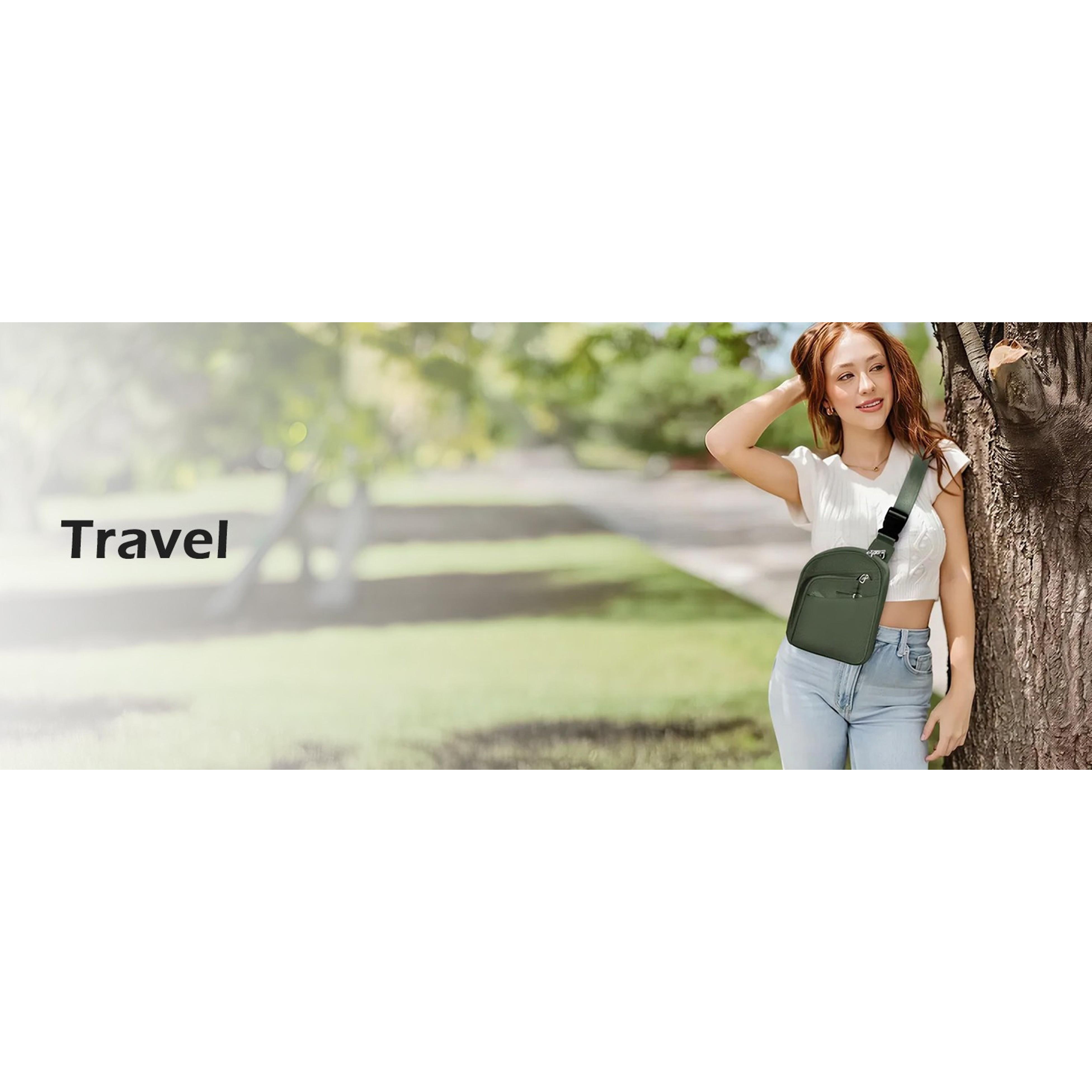 Anti-Theft Crossbody Sling Bag for Women & Men, Small Travel Shoulder Purse Wallet with RFID BlockingGift