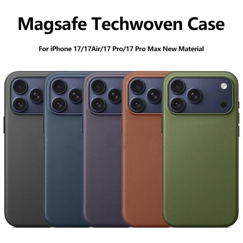 iPhone 17 Pro Max Techwoven Case, High-Quality Magsafe Wireless Charging Compatible, Protective Phone Cover for 17 Pro Max