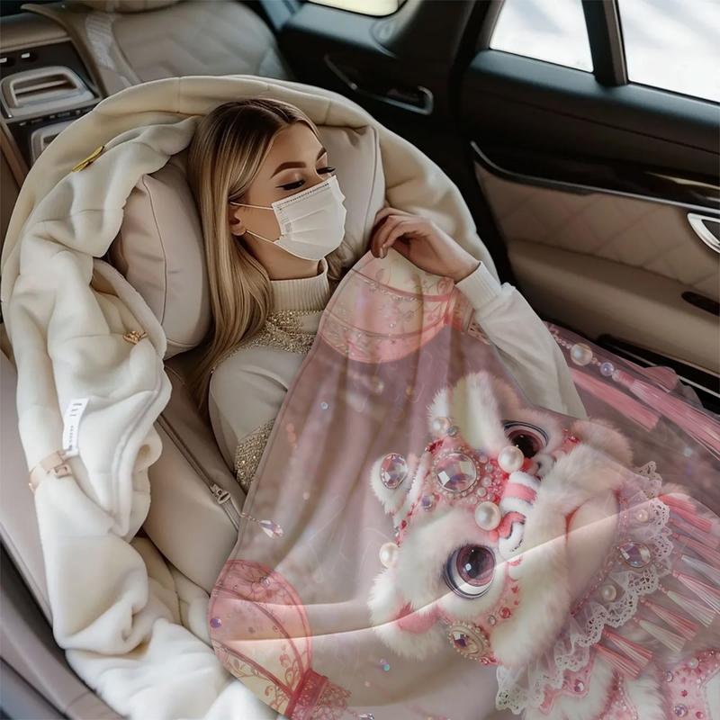 National Trend Theme Printing Blanket, Facecloth Blanket, Into The Traditional Culture, Embellished with Chinese Lanterns and Glitter Effect, Suitable for Sofa, Bedroom and Travel, Suitable for All Seasons National Trend Theme Printing Blanket, Facecloth Blanket, Into The Traditional Culture, Embellished with Chinese Lanterns and Glitter Effect, Suitable for Sofa, Bedroom and Travel, Suitable for All Seasons