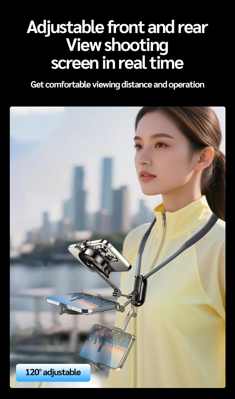 Selfieshow New Magnetic Neck Strap Phone Holder, Portable Phone Holder, Universal Phone Holder, Magnetic Smartphone Holder, First Person Perspective Sports Camera Shooting Aid, Chest Anti-Shake Fixed Stand #TOP PICKS