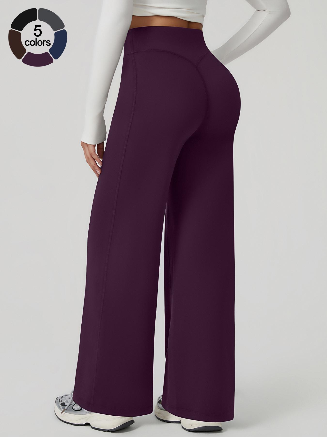 Women's Sporty Leggings, Plain Fitted Design, All Season Comfortable Fitness Running Pants, Elastic & Stylish, Athleisure Style Bottoms