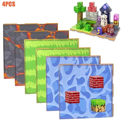 Lava, River & Grassland Theme DIY Funny Toys - DIY Building Kit, Indoor & Outdoor Exploration Toys, Encourages Imaginative Play, Hands-On Learning & Adventure in Different Natural Scenes