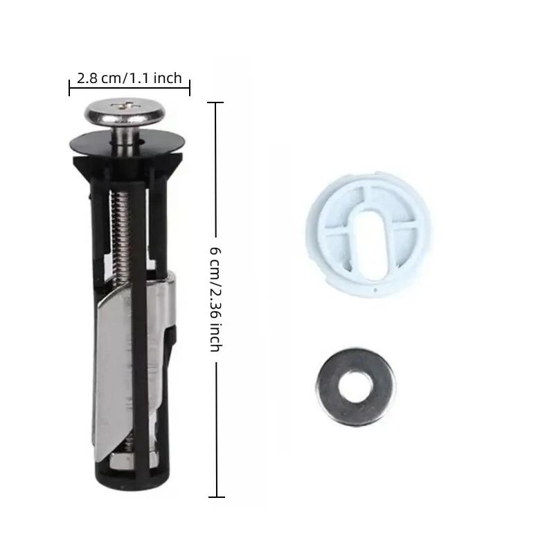 Universal Toilet Seat Bolt Kit, Quick Release Screws, Easy Installation, Replacement Parts, Toilet Lid Maintenance Fixing Accessories