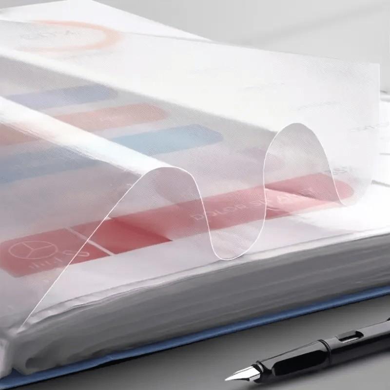 A4 File Folder Document Bag, Suitable for A4 Size Papers, High Transparency Waterproof, Easy Storage and Organization