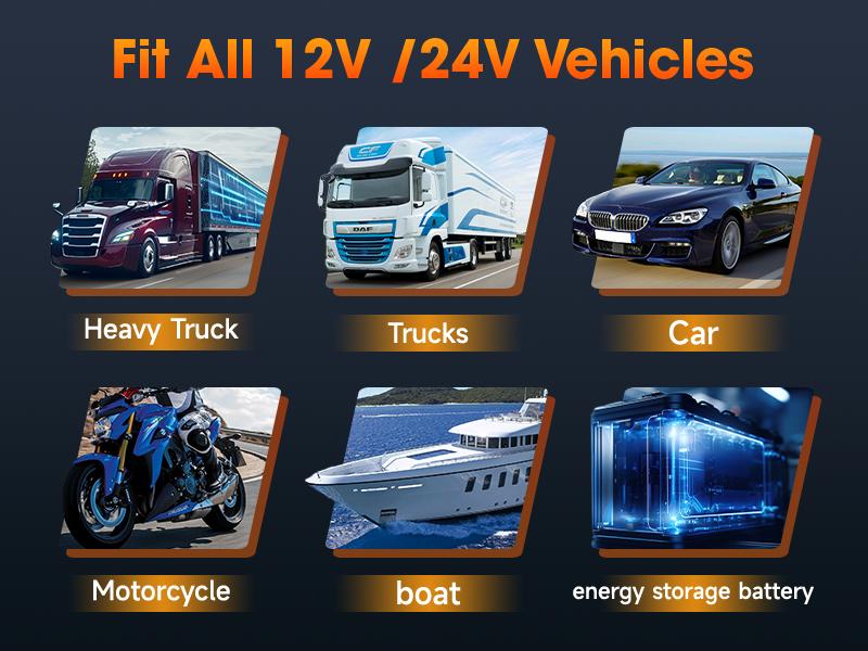 ANCEL BM300 Pro 6V 12V 24V Battery Monitor - Bluetooth 5.3 Battery Monitor with Charging, Cranking System Test & Alarm - IP67 Waterproof Voltmeter for Trucks, Cars, Motorcycles, Boats ANCEL BM300 Pro 6V 12V 24V Battery Monitor - Bluetooth 5.3 Battery Monitor with Charging, Cranking System Test & Alarm - IP67 Waterproof Voltmeter for Trucks, Cars, Motorcycles, Boats