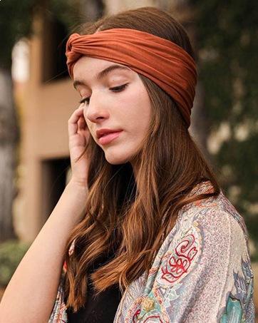 Bohemian Sports Yoga Headbands 6-Pack, Stretchy Non-slip Sweat Absorbing Turban Head Wraps for Women, Soft Comfort Hair Bands for Workout, Running, Daily Use, Great Gift for Her