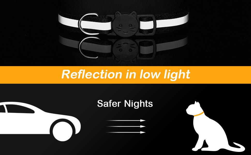 14 Pack Breakaway Cat Collars with Bells,Reflective Safety Kitten Collar,Ideal for Girl Cats Boy Cats,with Name Tag,Adjustable,Pet Supplies,Accessories