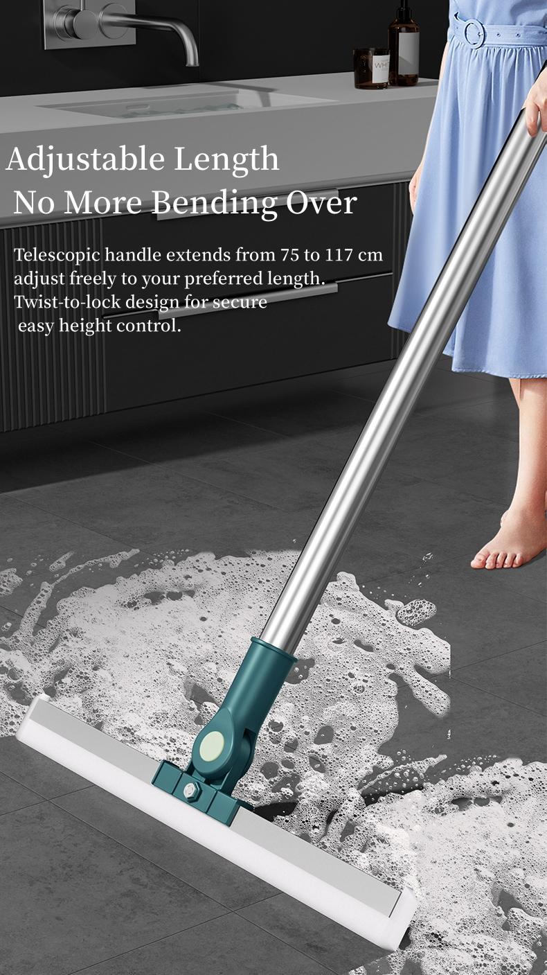 Magic Mop |3-Piece Kit All Surface Sweeper andSqueegee for Wet and Dry Cleaning Dust, Dirt,Liquids, Pet Hair, Tile, Hardwood Floors