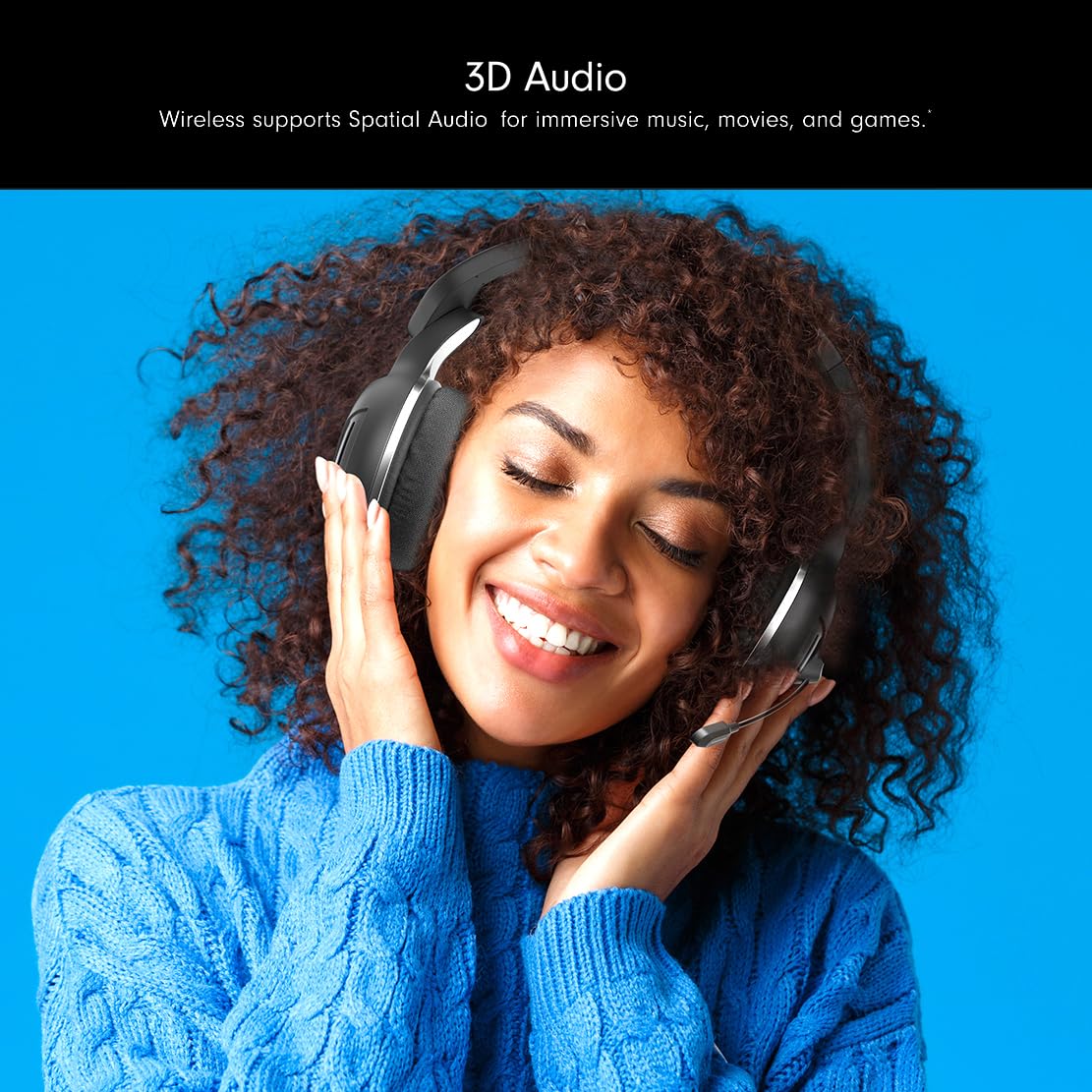 【live】Wireless Headset with Microphone for PC, Bluetooth Headset with Noise Canceling Microphone & HI-FI Stereo Sound, USB Wireless Headset for Laptop, 48 Hrs Working Time zihni  cheadphones Audio  Electronic headphones gaming earbuds