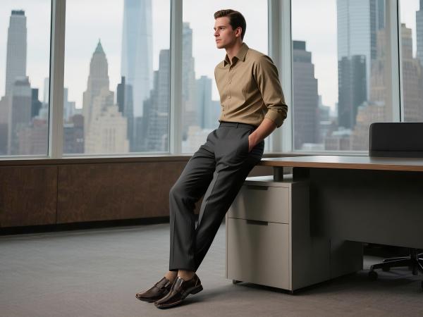 Bruno Marc Men's Giorgio Leather Lined Dress Loafers Shoes Footwear