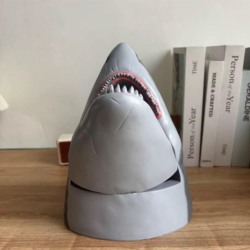 JAWS 50th Anniversary Limited Edition Shark-Shaped Popcorn Bucket, Reusable Creative Snack Bucket, Suitable as Storage Bucket