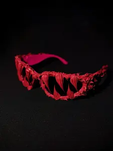 Unisex Spooky Skull Head Decorative Glasses Frame, Halloween Party Style, Plastic & Metal Accessories, All-Season Fashion Eyewear