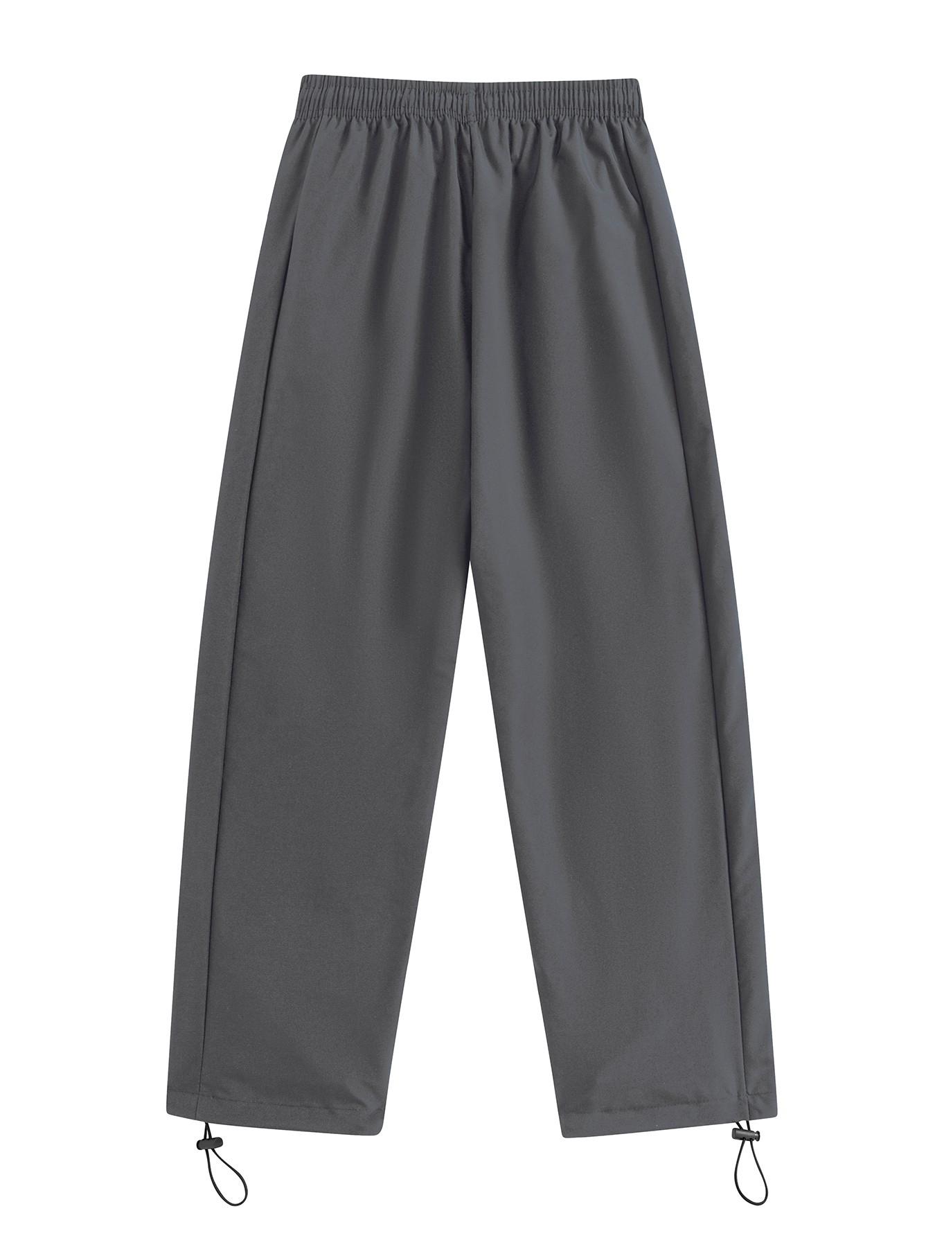 Men's Baggy Y2K Streetwear Side Stripe Joggers Soccer Graphic Track Pants with Adjustable Toggle Hem for Running Training Outdoor Football Sport Trousers