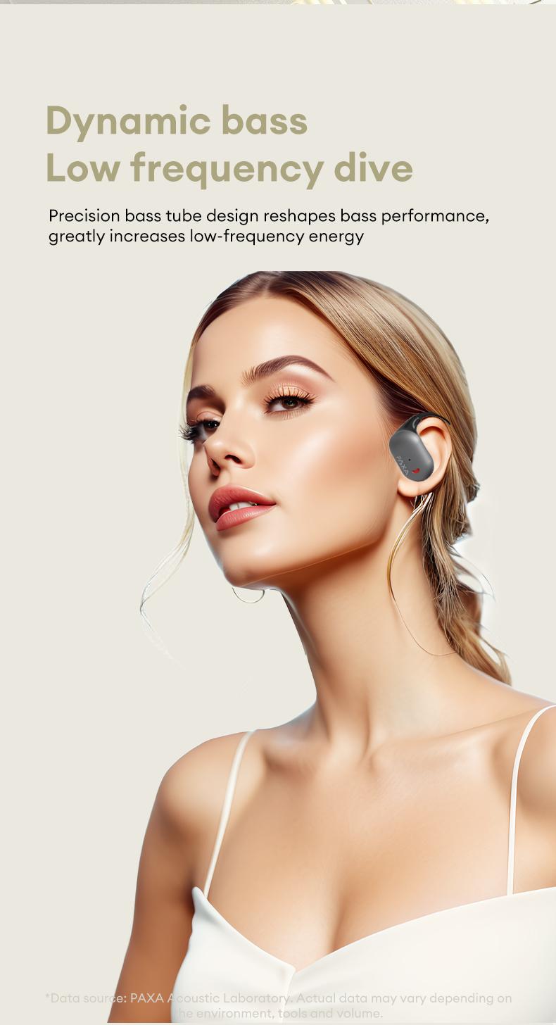 KC10 Bluetooth Earphones,OWS Wireless Bluetooth 6.0 Earbuds High-Fidelity Robust Bass Sound Headphones Ultra-Comfort Ergonomic Ear-Hanging Electronic Headsets