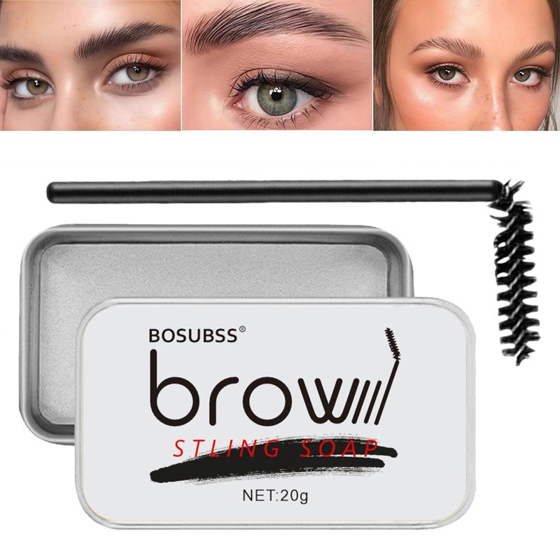 Hitworker Eyebrow Cream Soap, Long Lasting Natural Dye, Waterproof Eyebrow Gel, Refreshing Lash Primers, Transparent Brow Styling Wax, 1pc