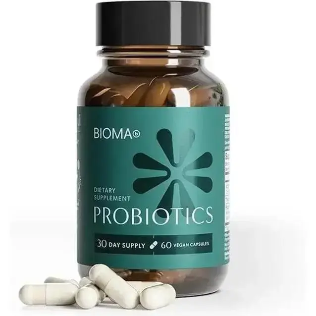Bioma Probiotics Dietary Supplement - 60 Capsules 3-in-1 Healthcare Support for Gut Health, Digestive Function, Immune System