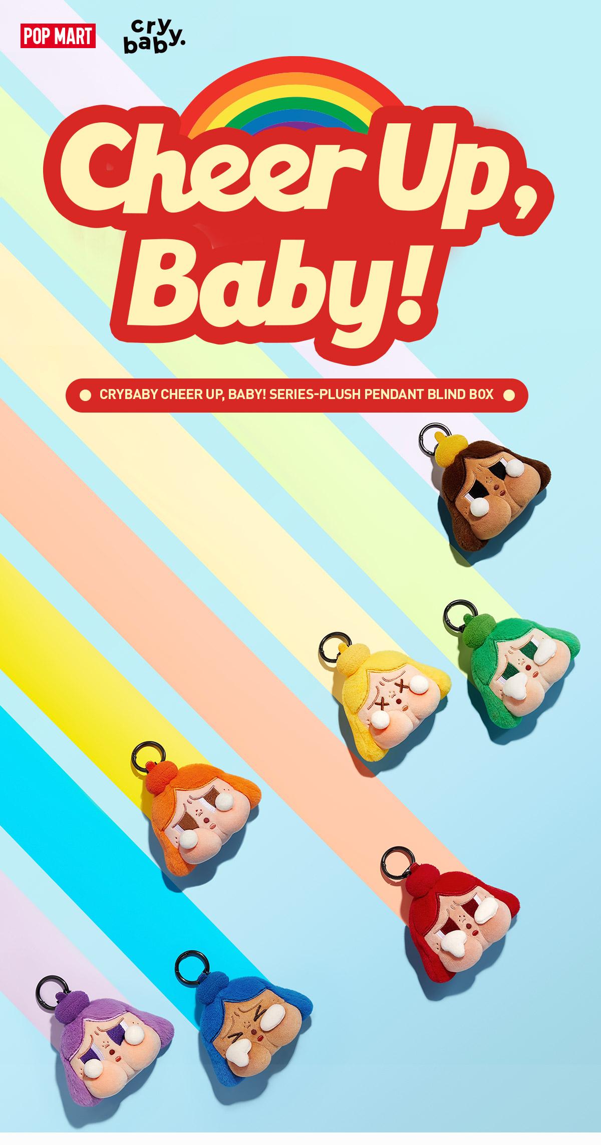POP MART CRYBABY CHEER UP, BABY! SERIES-Plush Pendant Blind Box, Mystery Box